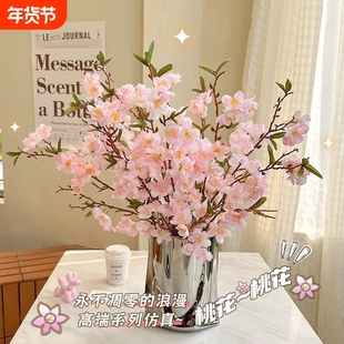 【遇水开花】鲜枝浓香型水培桃花枝带花苞室内耐寒花卉绿植