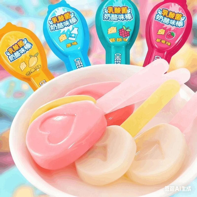奶酪棒乳酸菌棒水果棒棒糖儿童零食奶酪网红糖果网红休闲整箱宿舍