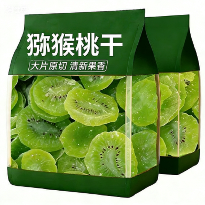 新鲜猕猴桃干原味奇异果干果脯蜜饯商用批发小零食又水果绿心果肉
