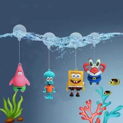 鱼缸造景潜水员摆件漂浮