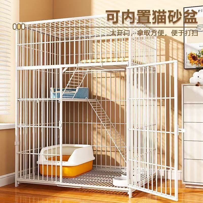 猫笼子猫别墅两层三层猫屋舒适猫窝家用室内猫房子大空间宠物别墅