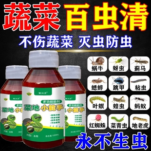 百虫清蔬菜专用除虫剂无毒菜园菜地萝卜白青菜辣椒葱姜蒜菜驱虫用