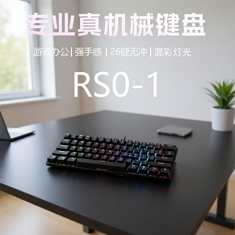 卫域青轴机械键盘有线26键无冲