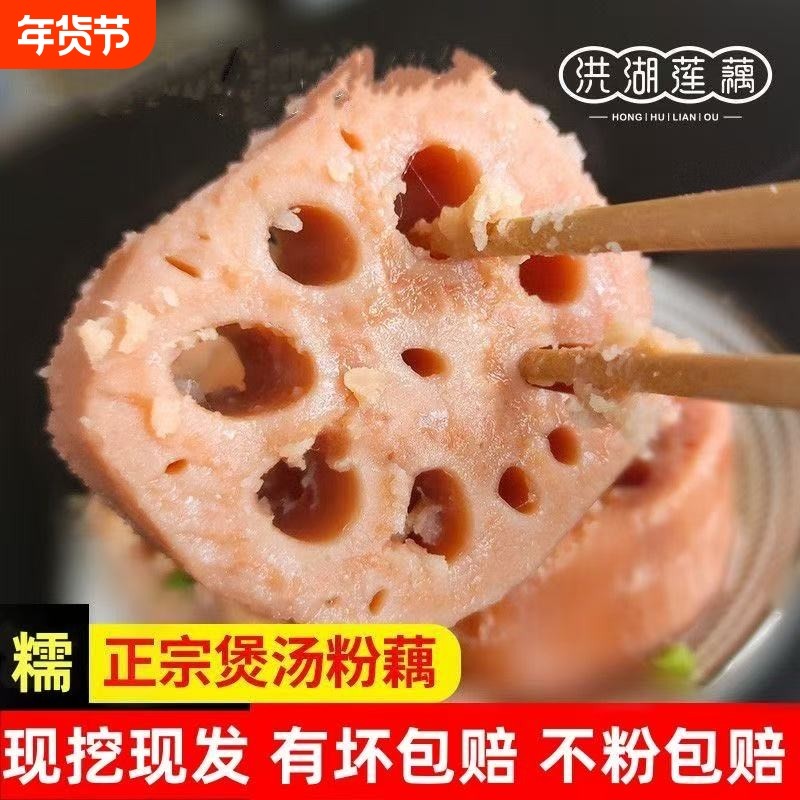 正宗洪湖粉藕莲藕煲汤藕现发糯米藕炖汤九孔藕湖北红莲藕挖现新鲜,水产肉类/新鲜蔬果/熟食,莲藕,淘宝优惠券,粉丝福利购,淘宝优惠卷