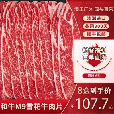 【澳洲进口】原切M9雪花和牛肉片