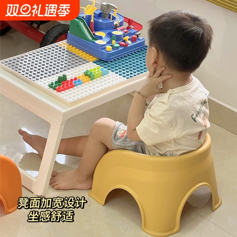 儿童宝宝小凳子靠背椅一岁矮凳塑料餐椅子舒服久坐板凳洗澡换鞋凳