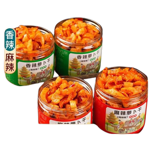 麻辣萝卜干下饭菜高山开胃酱咸菜四川嘎嘣脆香辣萝卜丁香脆红油