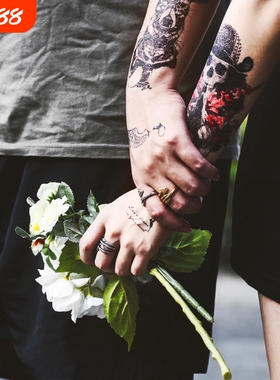 复刻羽毛戒指男女箭头开口指环简约时尚潮牌饰品情侣对戒创意尾戒