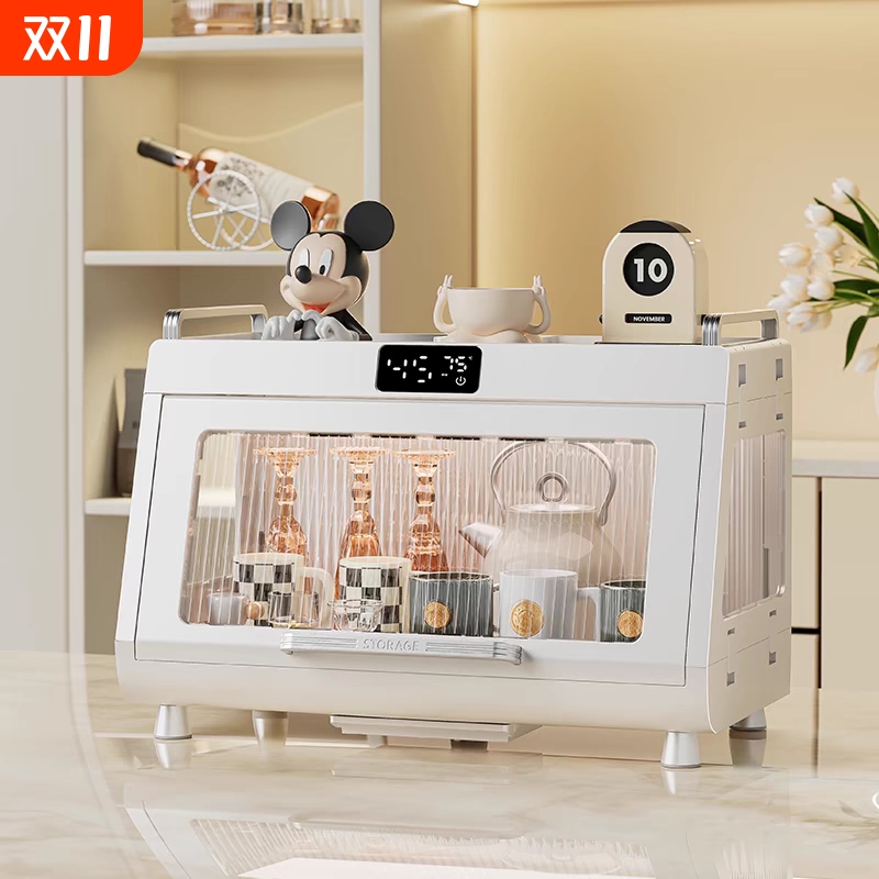 厨房消毒碗柜家用烘干一体小型碗碟收纳架置物架碗筷紫外线消毒柜