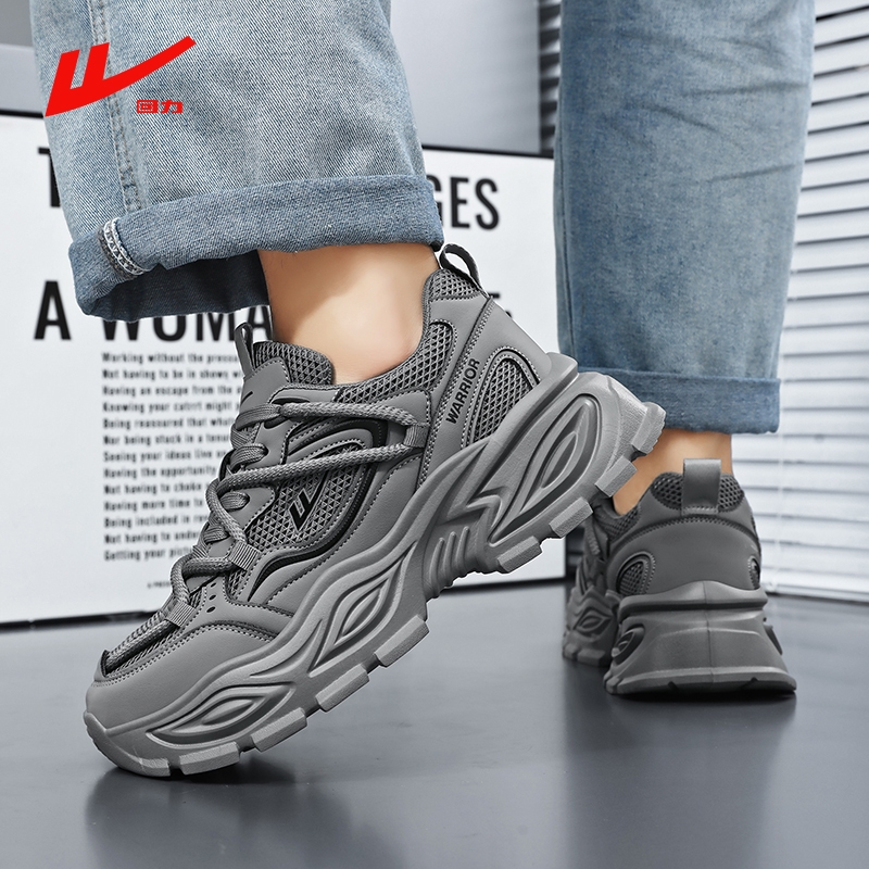 回力男鞋2025新款厚底老爹鞋男款增高休闲运动鞋百搭透气跑步鞋