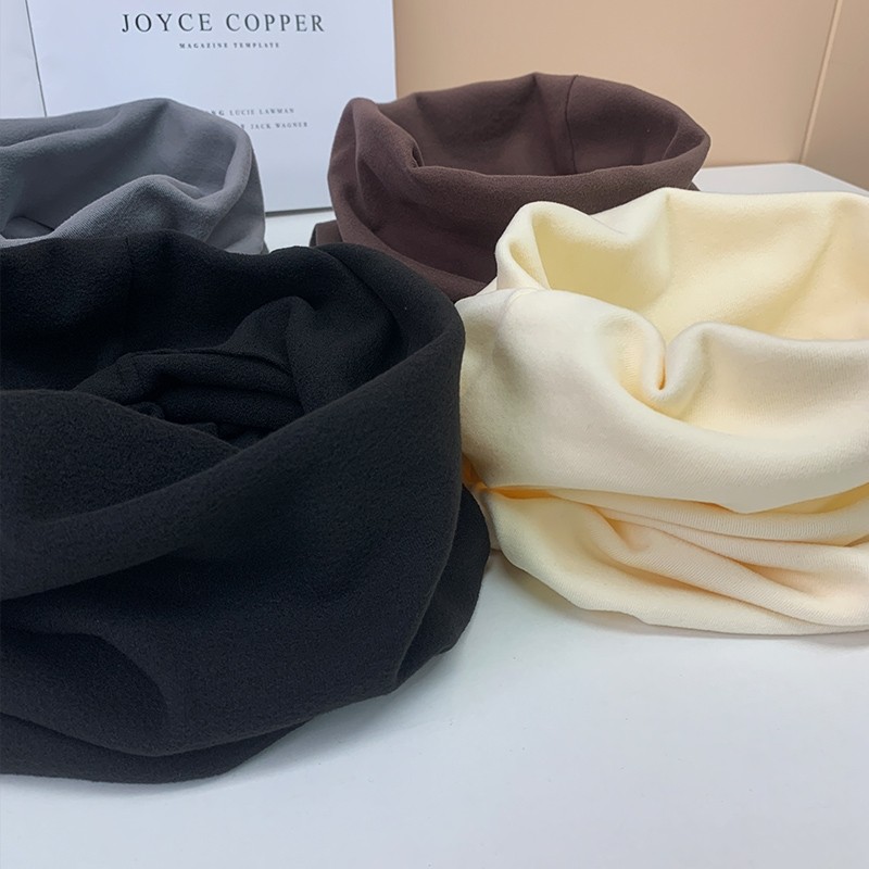 保暖护颈围脖2024新款女士秋冬季薄款脖套男士防寒防风骑行小围巾