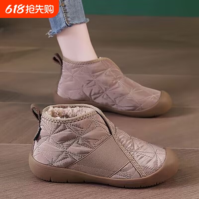 回力雪地靴女款2025新款棉鞋子女鞋冬季加绒加厚防滑保暖防水棉靴