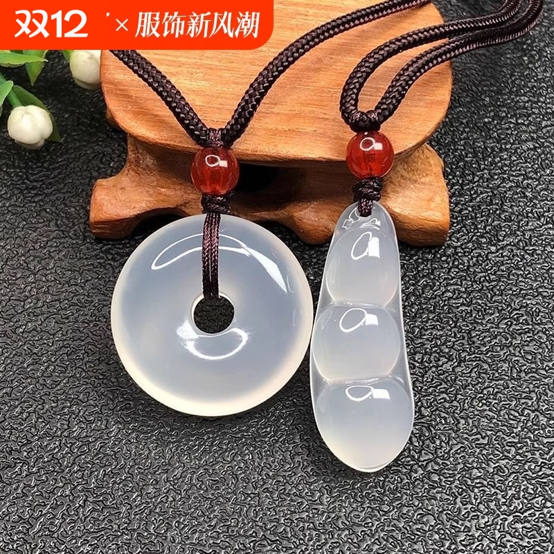 白玉髓平安扣项链|超5000次加购