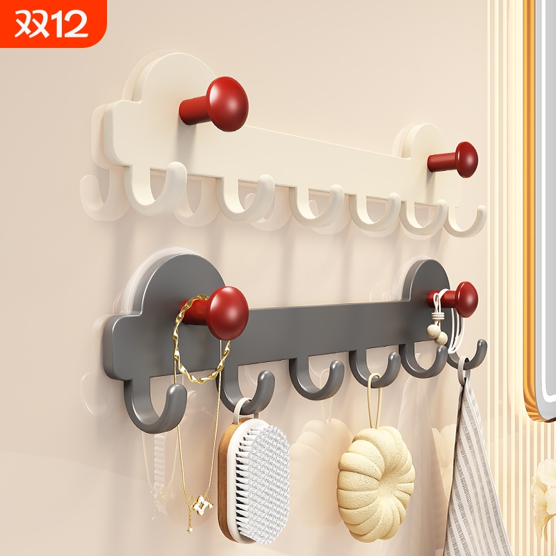 吸盘挂钩免打孔厨房门后衣钩