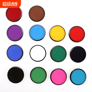 彩绘颜料膏彩绘脸部30克水溶性人体万圣节油彩圣诞脸彩盒子无毒舞台珠光专业