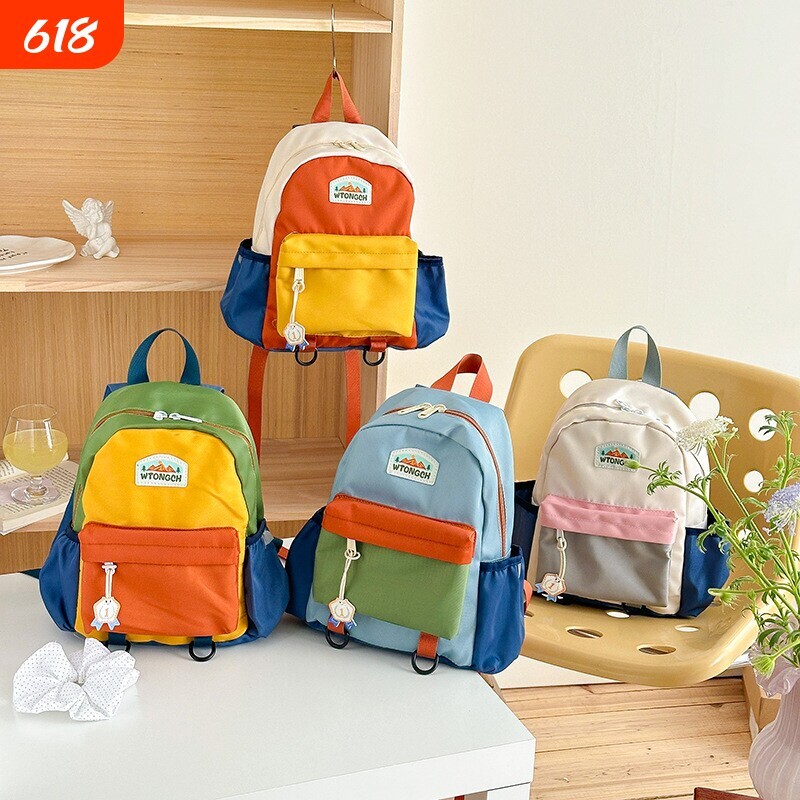 幼儿园书包新款轻便一二年级男女童出游背包儿童双肩包减负防水