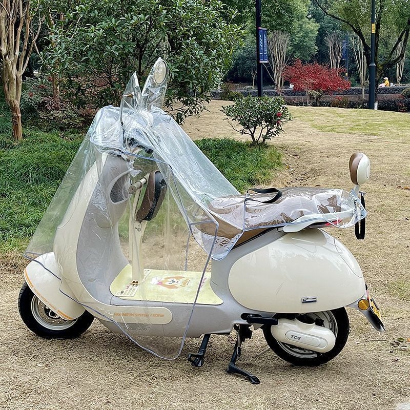 车罩6电动自行车防挡风被雨防水透明车头冬天踏板四季防雨雨衣
