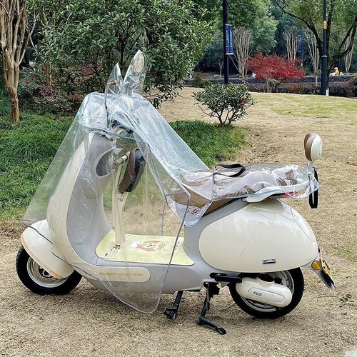 车罩6电动自行车防挡风被雨防水透明车头冬天踏板四季防雨雨衣