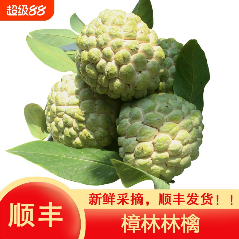 顺丰潮汕樟林林檎大目释迦果大个番荔枝佛头果牛奶释迦摩尼果水果图片