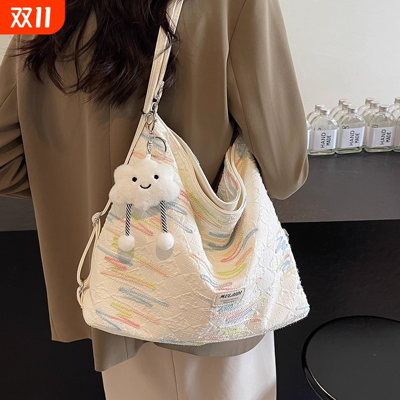 帆布包包女大容量布包单肩斜挎包