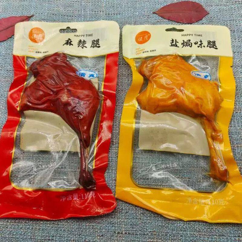 香辣大鸭腿肉厚清真大鸭腿零食即食解馋宵夜充饥零食批发盐焗麻辣