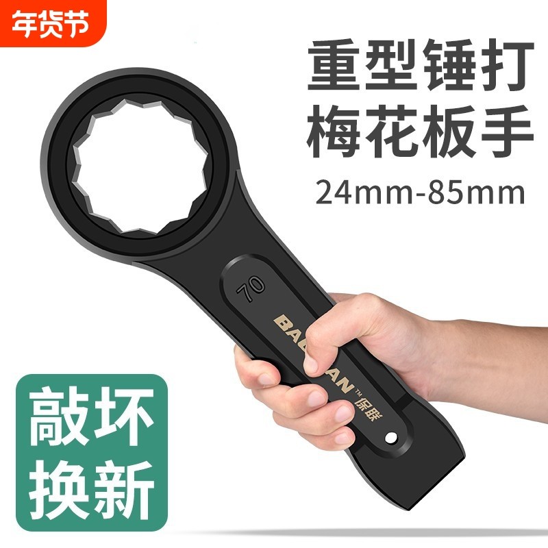 重型敲击梅花扳手工具套装大号工业级锤打击板子24127130138/85mm,五金/工具,梅花扳手,淘宝优惠券,粉丝福利购,淘宝优惠卷