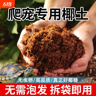 爬宠专用椰土乌龟冬眠专用土蜘蛛仓鼠用垫材饲养缸疏松寄居蟹苔藓