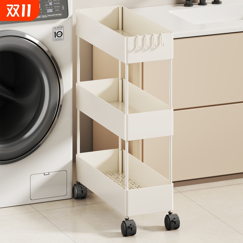 卫生间洗漱台夹缝置物架落地柜