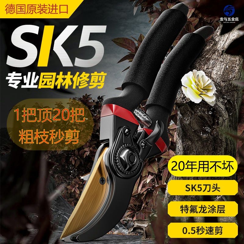 新款园艺枝剪强力粗枝剪省力园林花艺剪枝剪刀果树花剪园艺剪工具