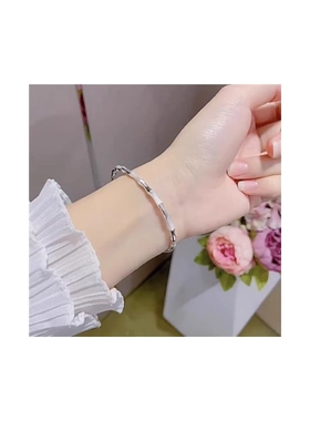 ins宫廷设计手镯手环手链女高级感女汉服儿童光面竹节繁花