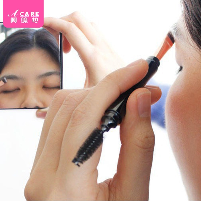 眉刷/双头BC1sl001-眉毛刷眼影斜角眉粉刷子睫毛眉梳便携工具女