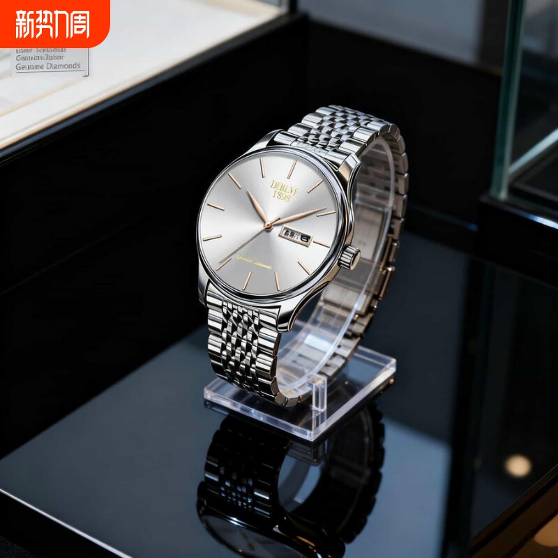 老人手表男士爸爸女款情侣表防水老年人学生石英表男款非机械表礼