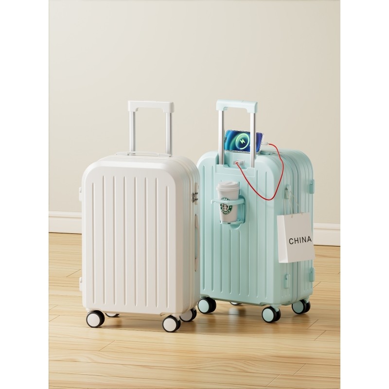 不莱玫巧克力行李箱拉杆箱男女20寸登机箱静音万向轮密码旅行箱子