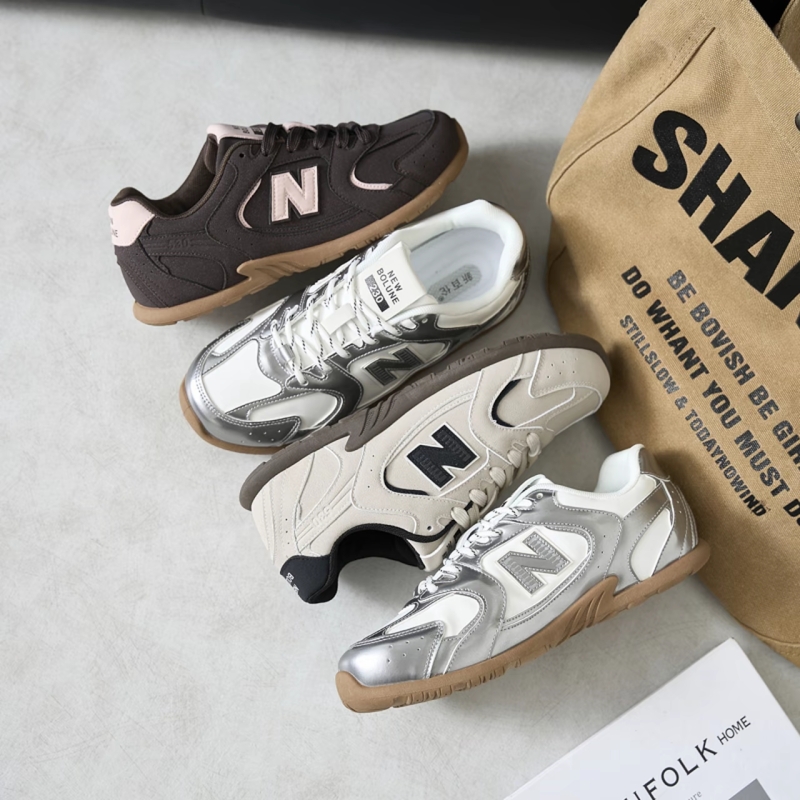 NEW BOLUNE/新百伦冬季德训鞋男女鞋透气休闲n字鞋女款运动老爹鞋