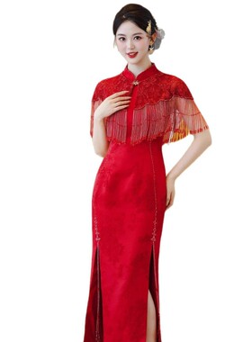 改良旗袍敬酒服新娘结婚