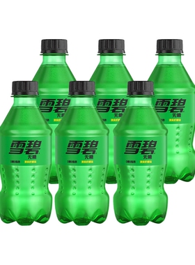 可口可乐300ml无糖雪碧柠檬味汽水解渴畅饮便携装批发*6瓶/12瓶