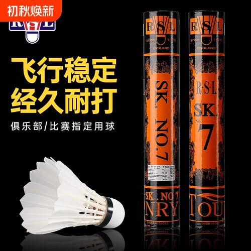 亚狮龙RSL羽毛球SK7号6号8号室内外成人儿童学生训练比赛用球耐打