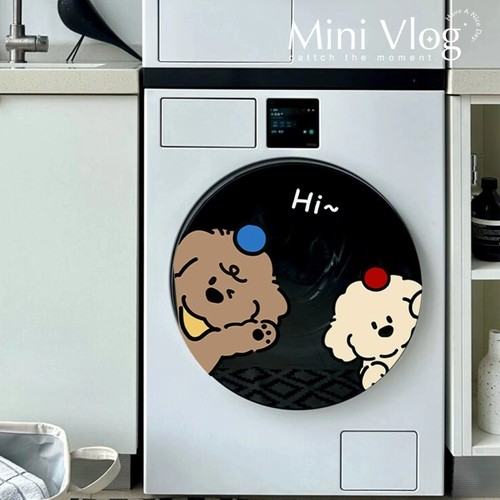 可爱洗衣机贴纸装饰贴玻璃门贴纸