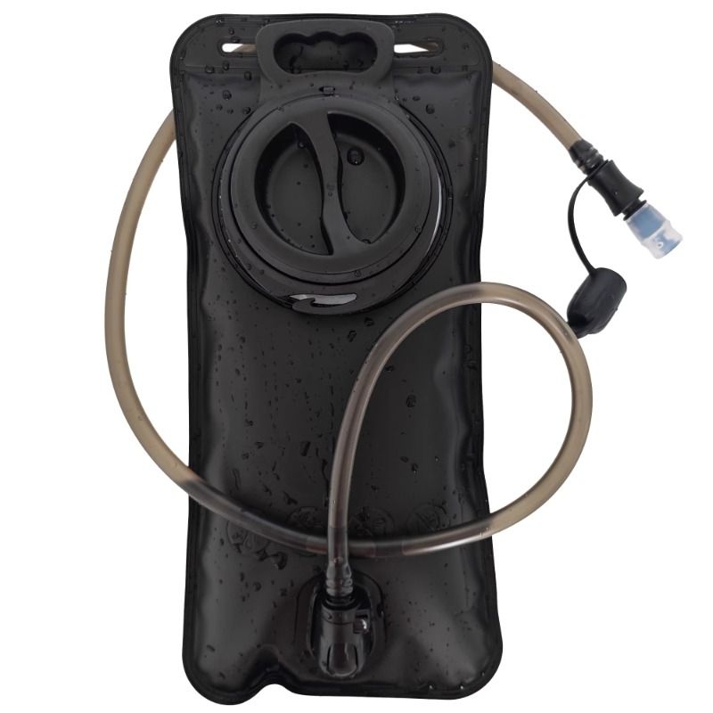 徒步1.5L户外升饮水袋黑色登山跨境运动旅游骑行便携折叠加厚EVA