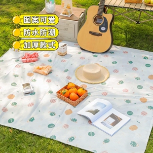 野餐垫一次性露营防潮防水户外便携春游旅行沙滩草地野餐桌布加厚