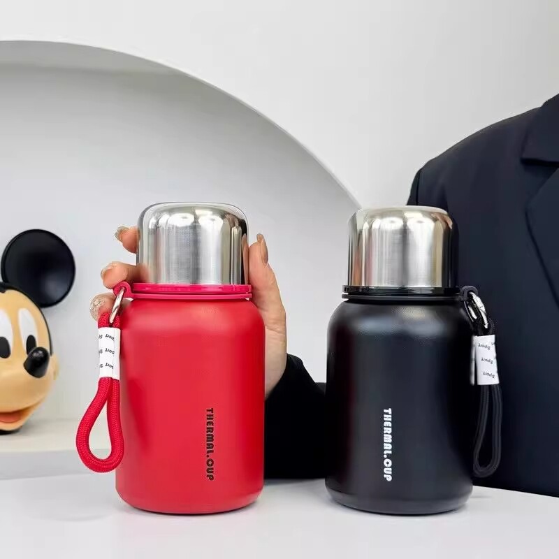 新款大容量316不锈钢保温杯便携学生小巧高颜值女士水杯杯子显示