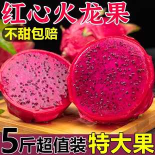 海南金都一号火龙果红心新鲜大果水果应当季时令红肉密宝整箱包邮