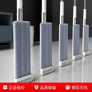 25新款 拖把家用免手洗干湿两用拖地神器懒人一拖净平拖折叠客厅