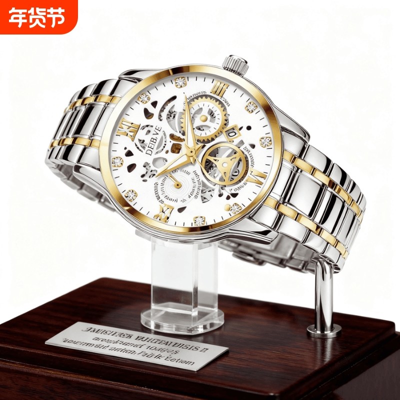 名牌男士手表正品官方旗舰瑞士非机械手表男款2024新款防水石英表