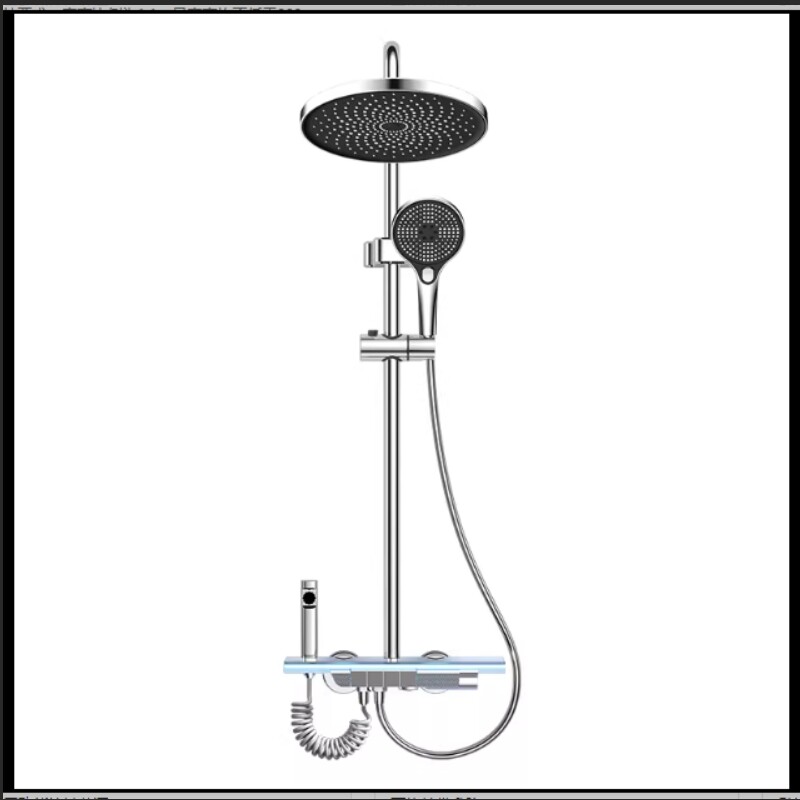 厂家淋浴花洒套装精铜家用沐浴卫生间浴室花酒卫浴花洒全套一整套