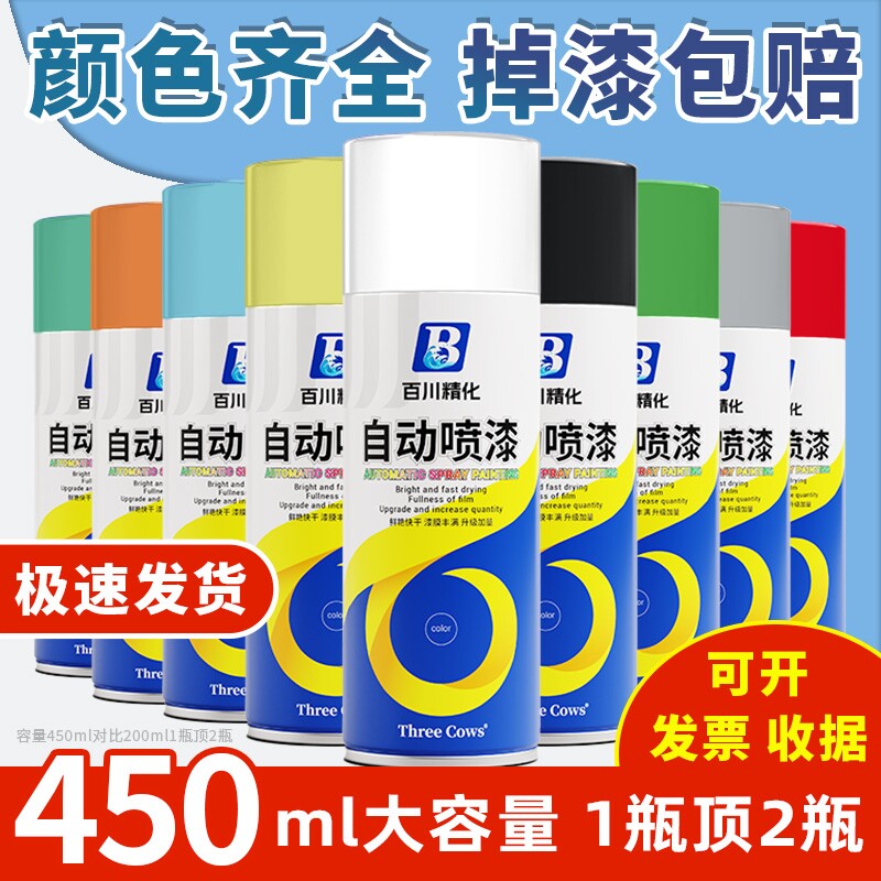 1瓶可喷2㎡左右的自动喷漆量足型