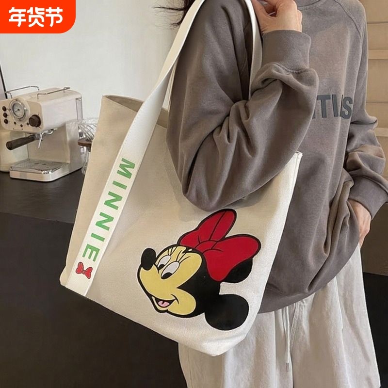 绮运新款帆布包学生饭盒包加厚时尚单肩包礼品袋大容量手拎耐磨