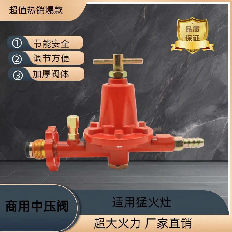 商用煤气阀防爆减压阀液化气中压阀猛火灶专用中高压阀门燃气可调