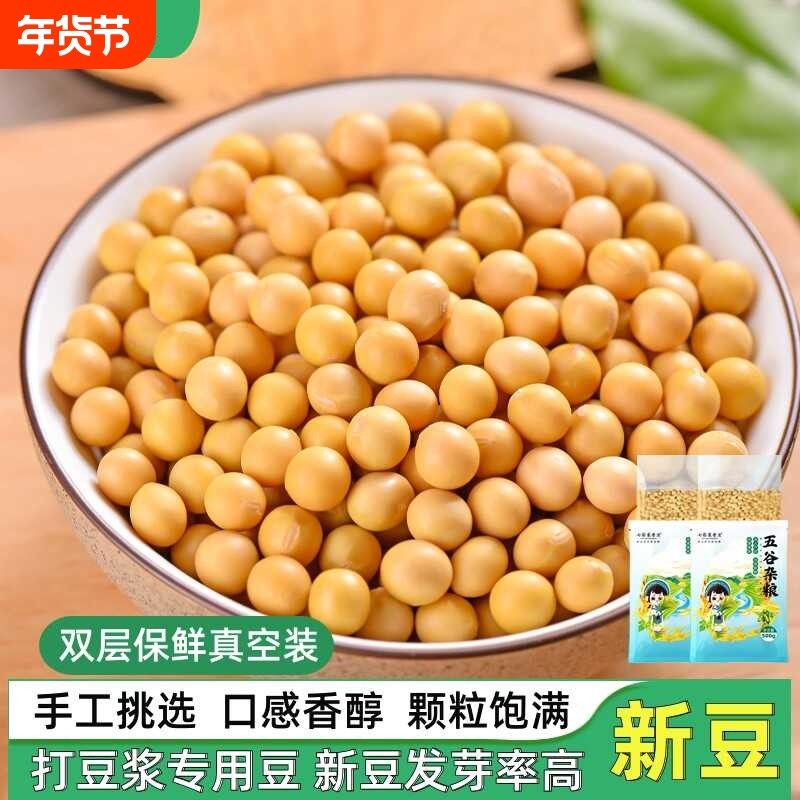 打豆浆专用黄豆小包装东北农家自种非转基因大豆种发豆芽五谷杂粮