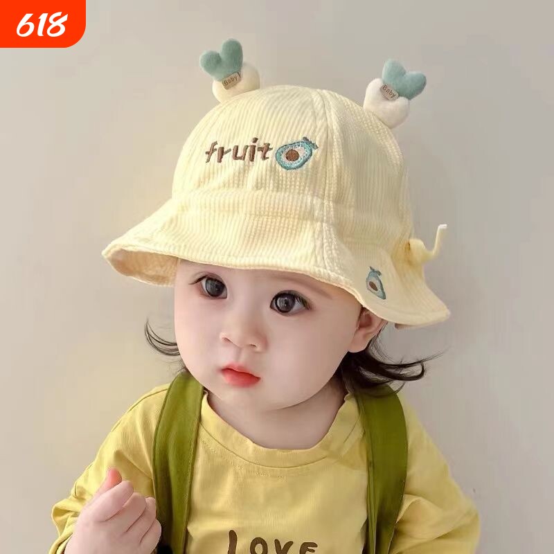 新款婴儿帽子夏季薄款女宝宝渔夫帽男童婴幼儿春秋盆帽遮阳防晒帽